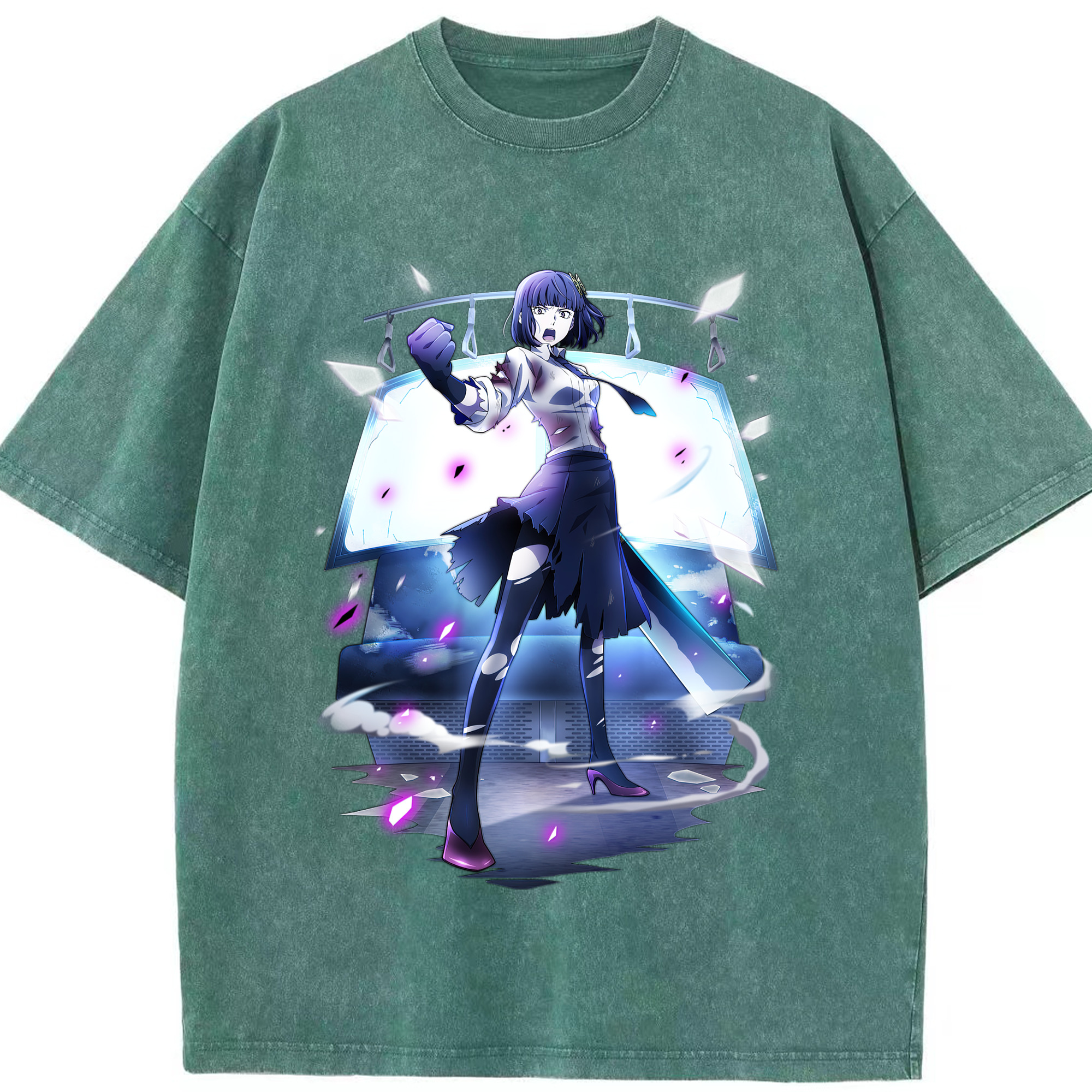 （画像用） 文豪ストレイドッグス Bungo Stray Dogs 綿100% ヴィンテージ風 半袖Tシャツ（フロントプリント）